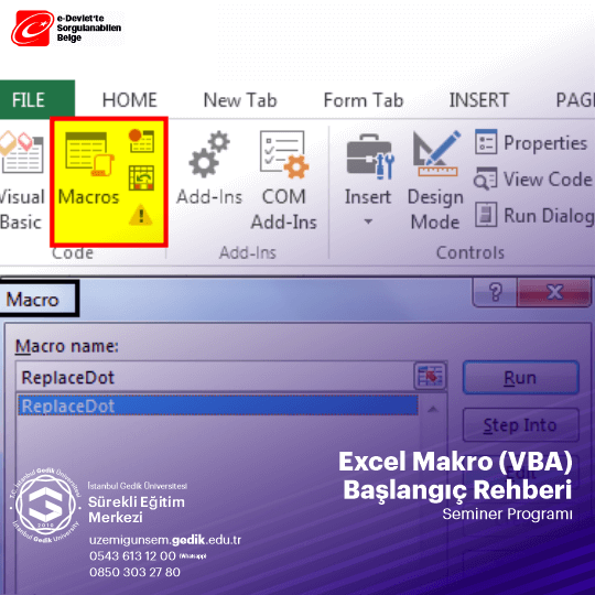 Excel Makro (VBA) Başlangıç Rehberi
