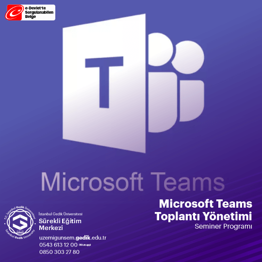 Microsoft Teams – Toplantı Yönetimi