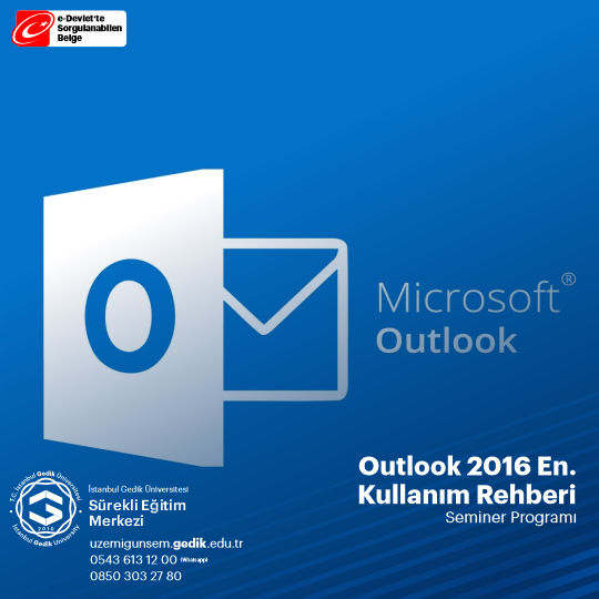 Outlook 2016 En. Kullanım Rehberi