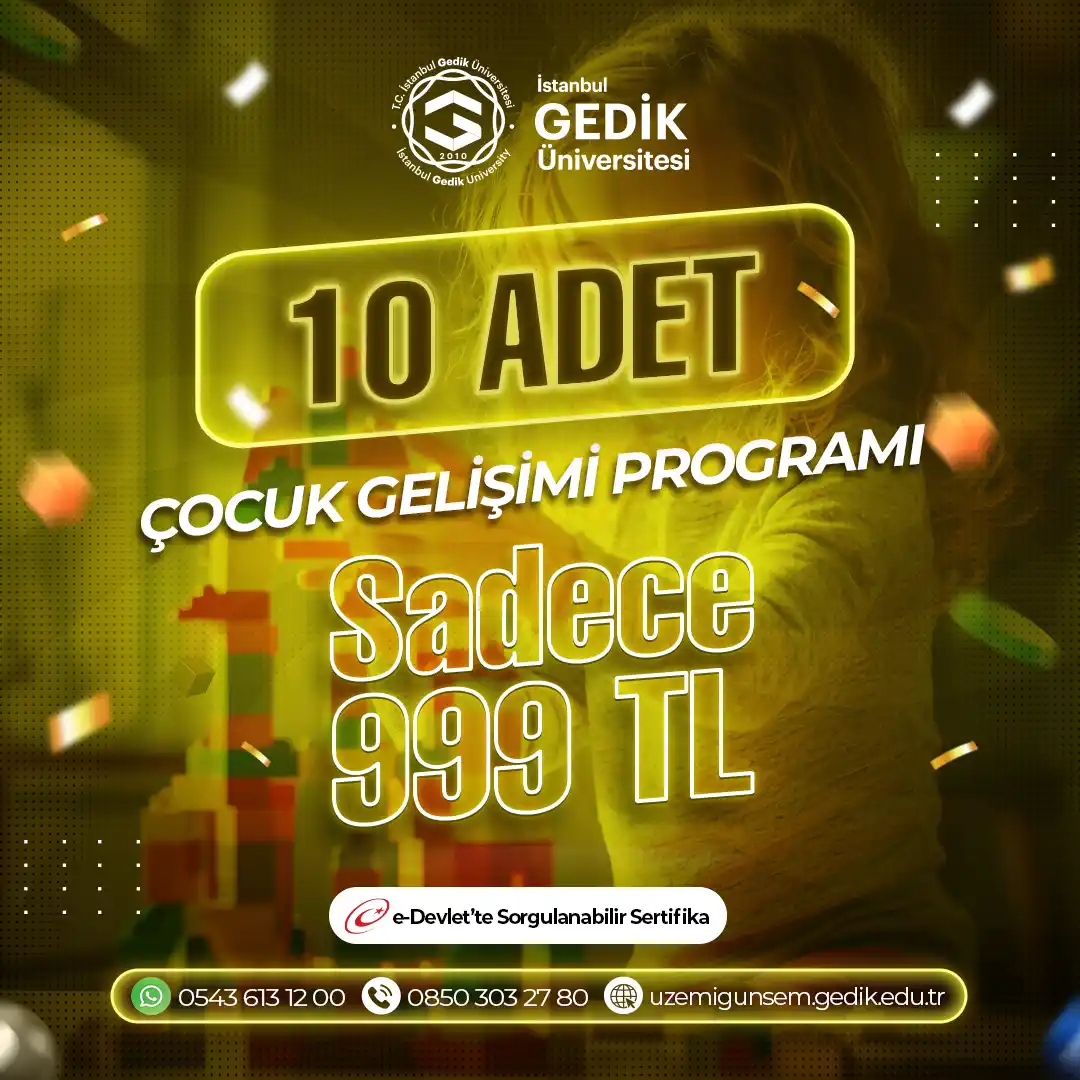 Çocuk Gelişimi Eğitimleri (10) Adet 999TL!