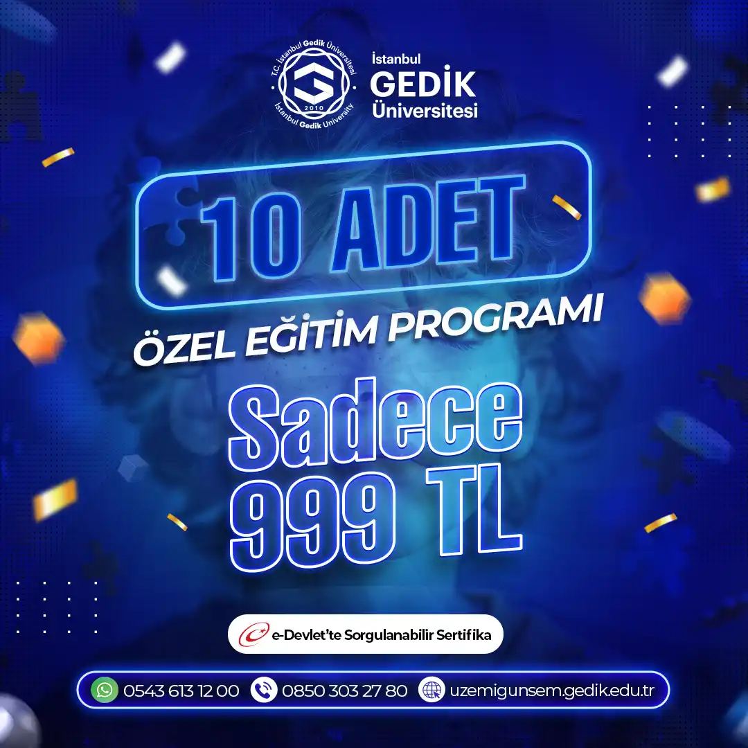 Özel Eğitim Programı (10) Adet 999TL!