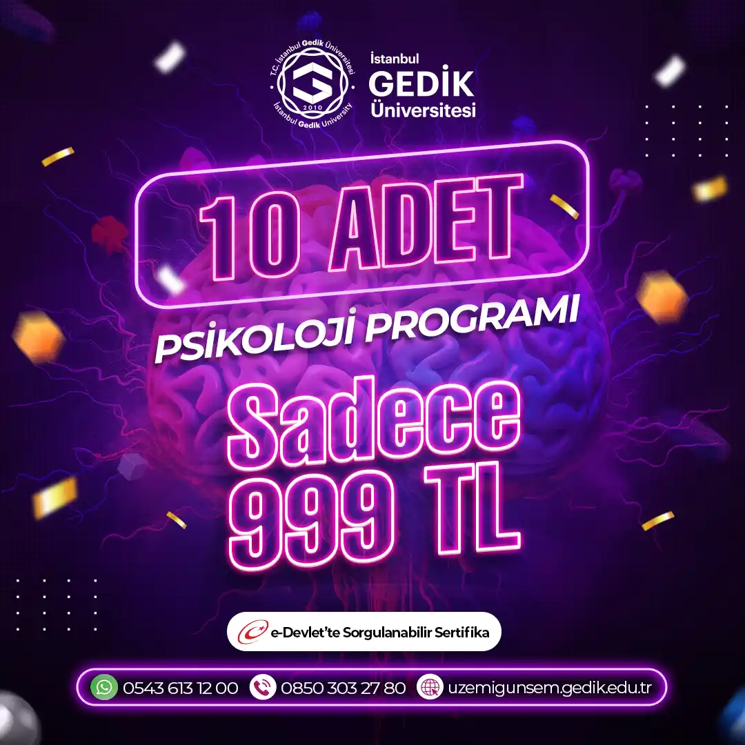 Psikoloji Eğitimleri (10) Adet 999TL!