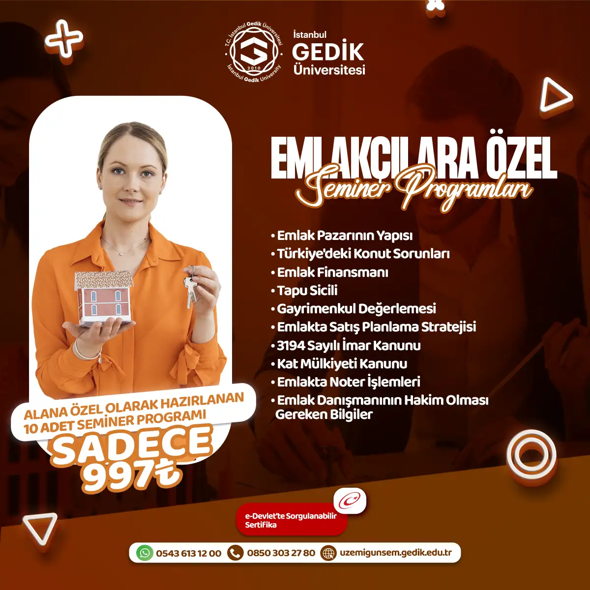 Emlakçılara Özel Seminer Programları (AÖF ÖZEL)