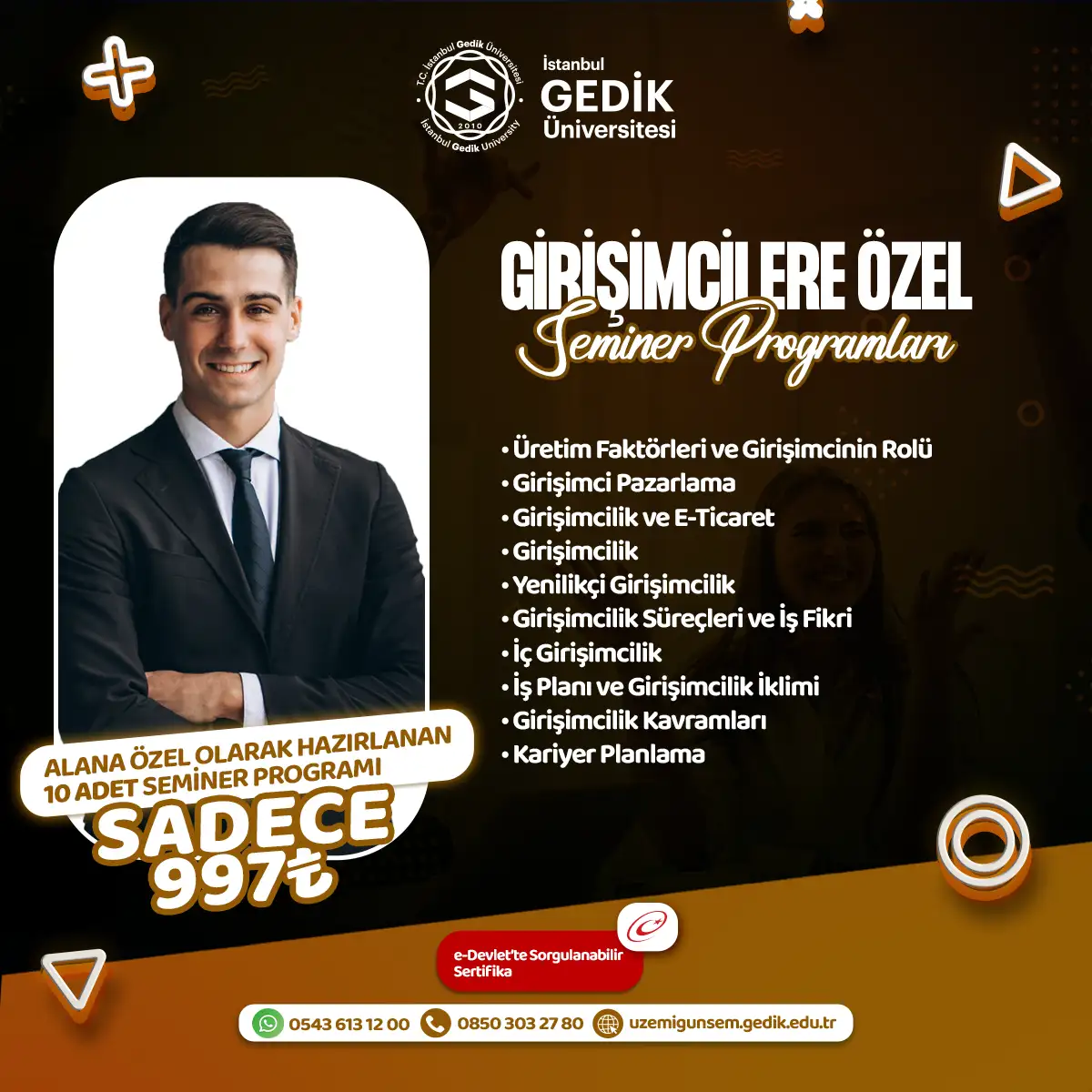 Girişimcilere Özel Seminer Programları (AÖF ÖZEL)