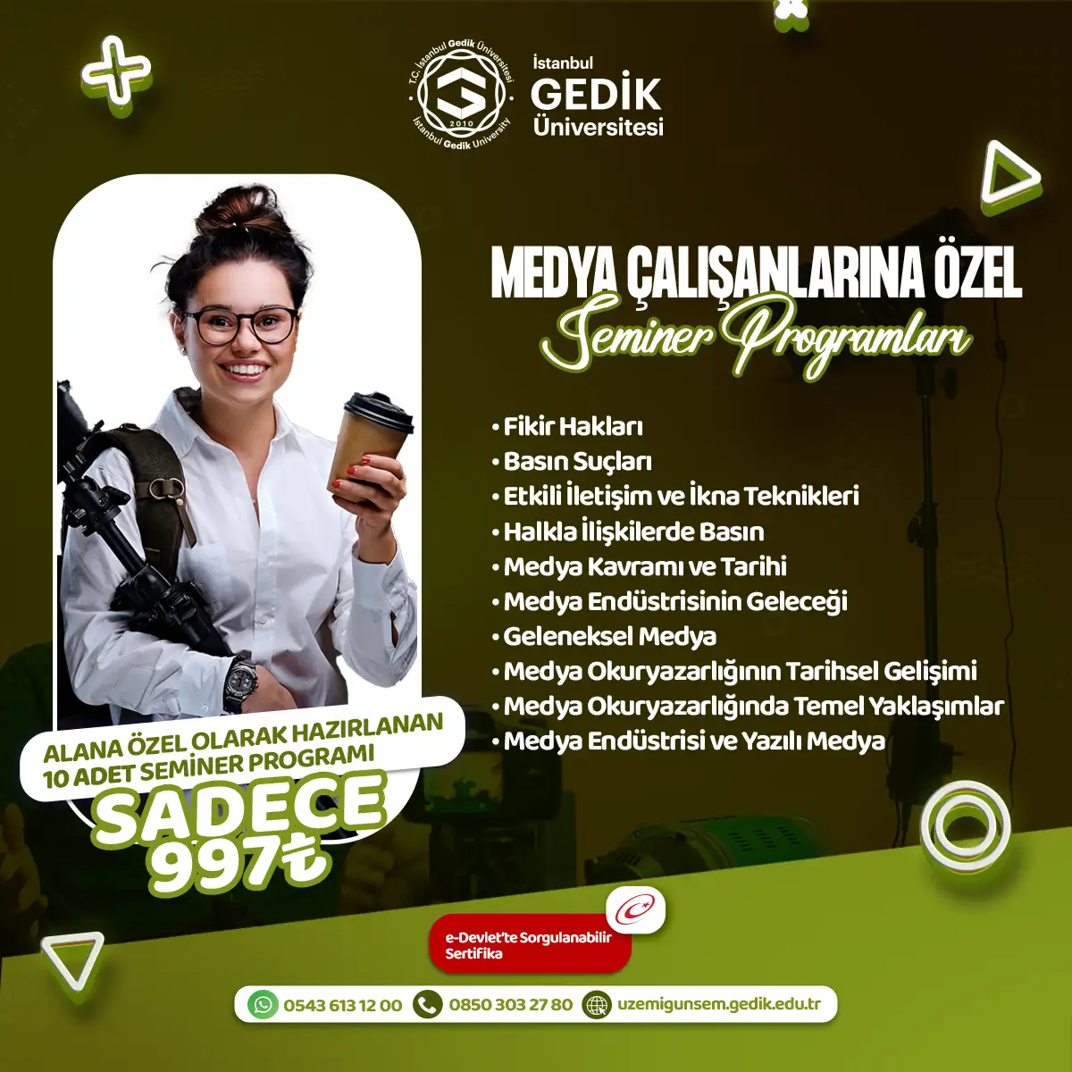 Medya Çalışanlarına Özel Seminer Programları (AÖF ÖZEL)