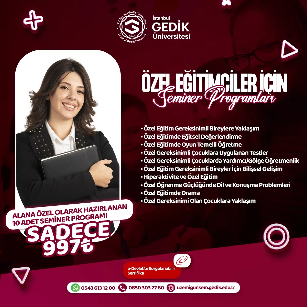 Özel Eğitimciler İçin Seminer Programları (AÖF ÖZEL)