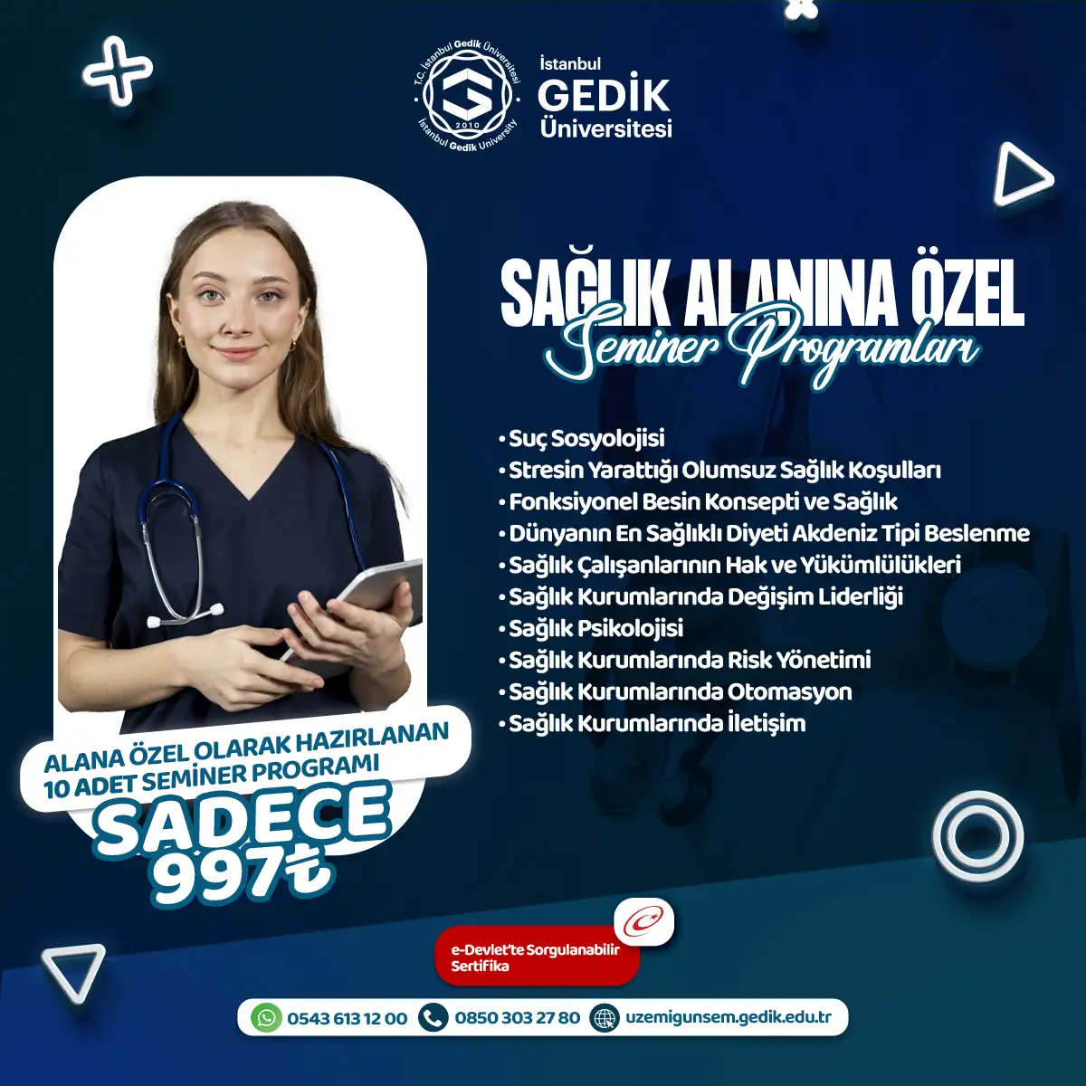 Sağlık Alanına Özel Seminer Programları (AÖF ÖZEL)