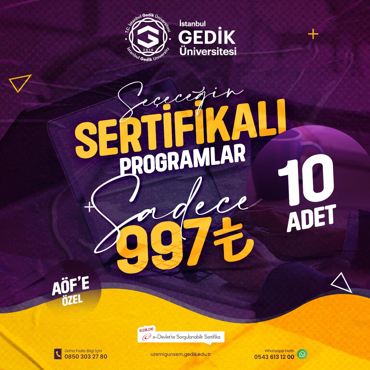 Seçeceğin 10 Mikro Program SADECE 997₺ (AÖF)