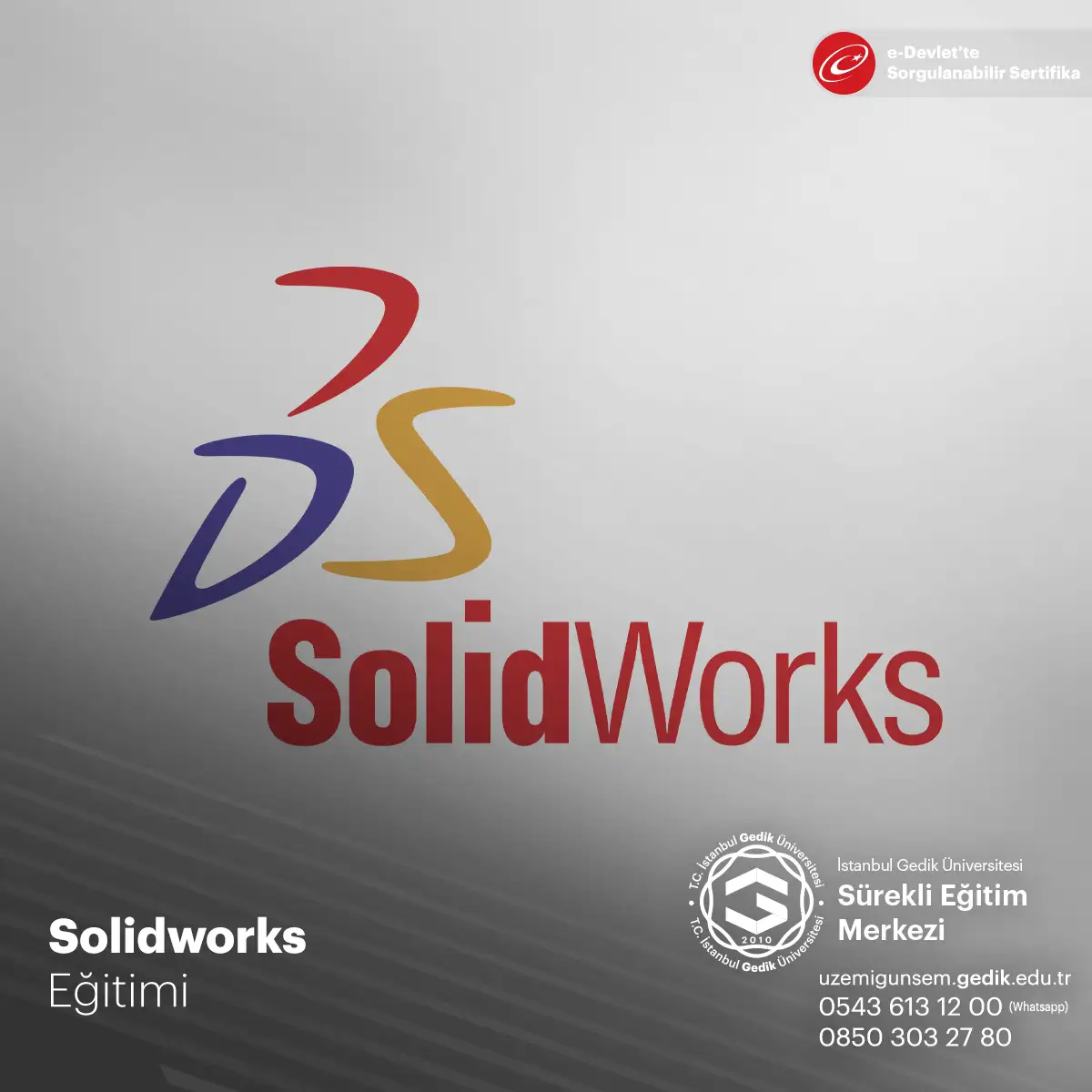 Solidworks Eğitimi Sertifika Programı