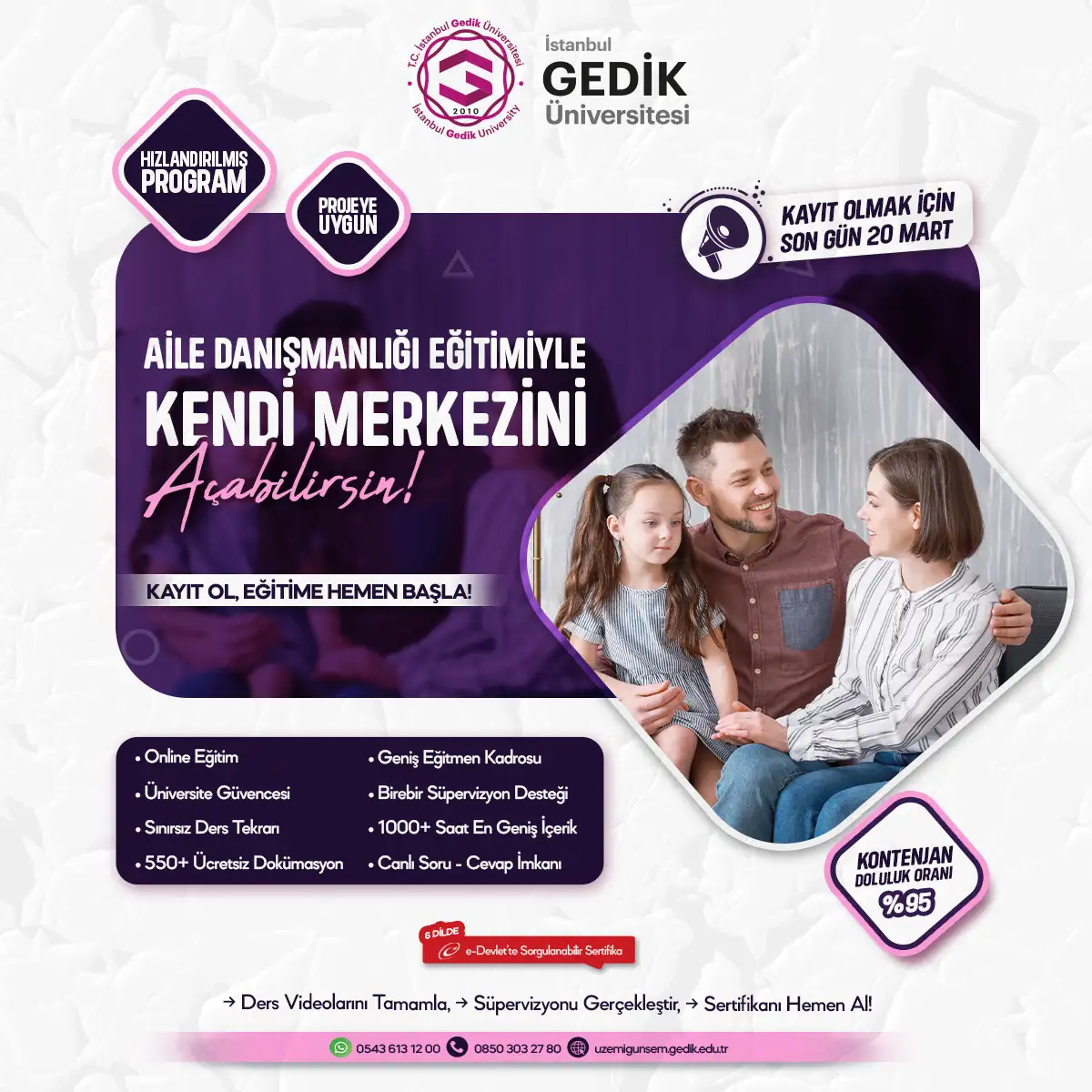 Aile Danışmanlığı Eğitimi Sertifika Programı