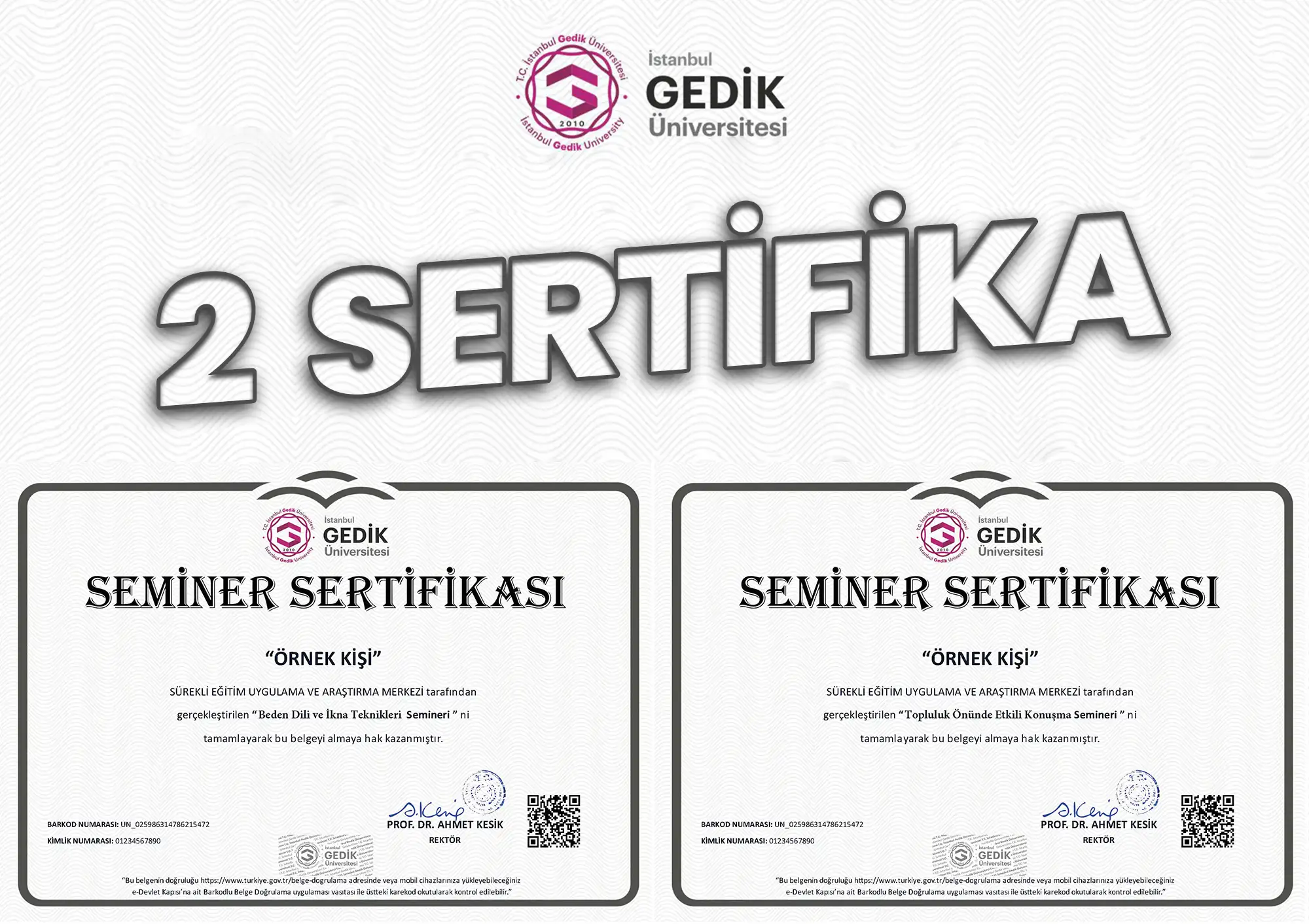 Etkili İletişim - Beden Dili İkili Sertifika Paketi 