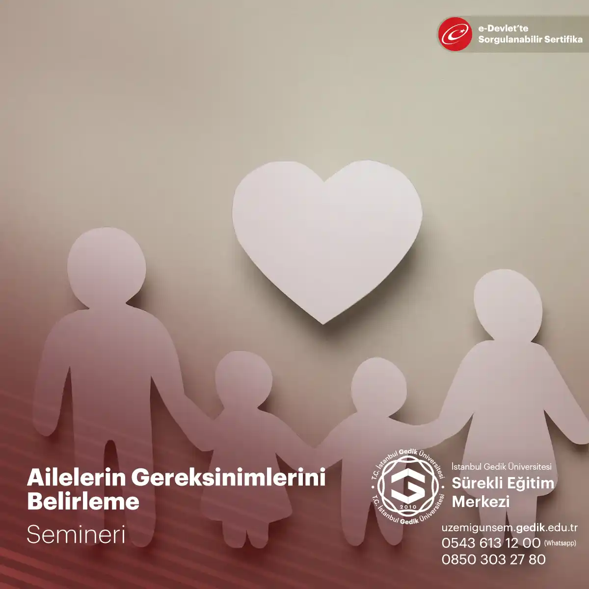 Ailelerin Gereksinimlerini Belirleme Semineri