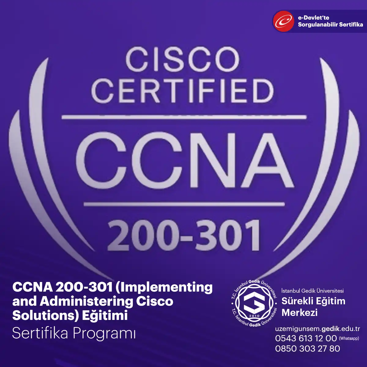 CCNA 200-301 (Implementing and Administering Cisco Solutions) Eğitimi 