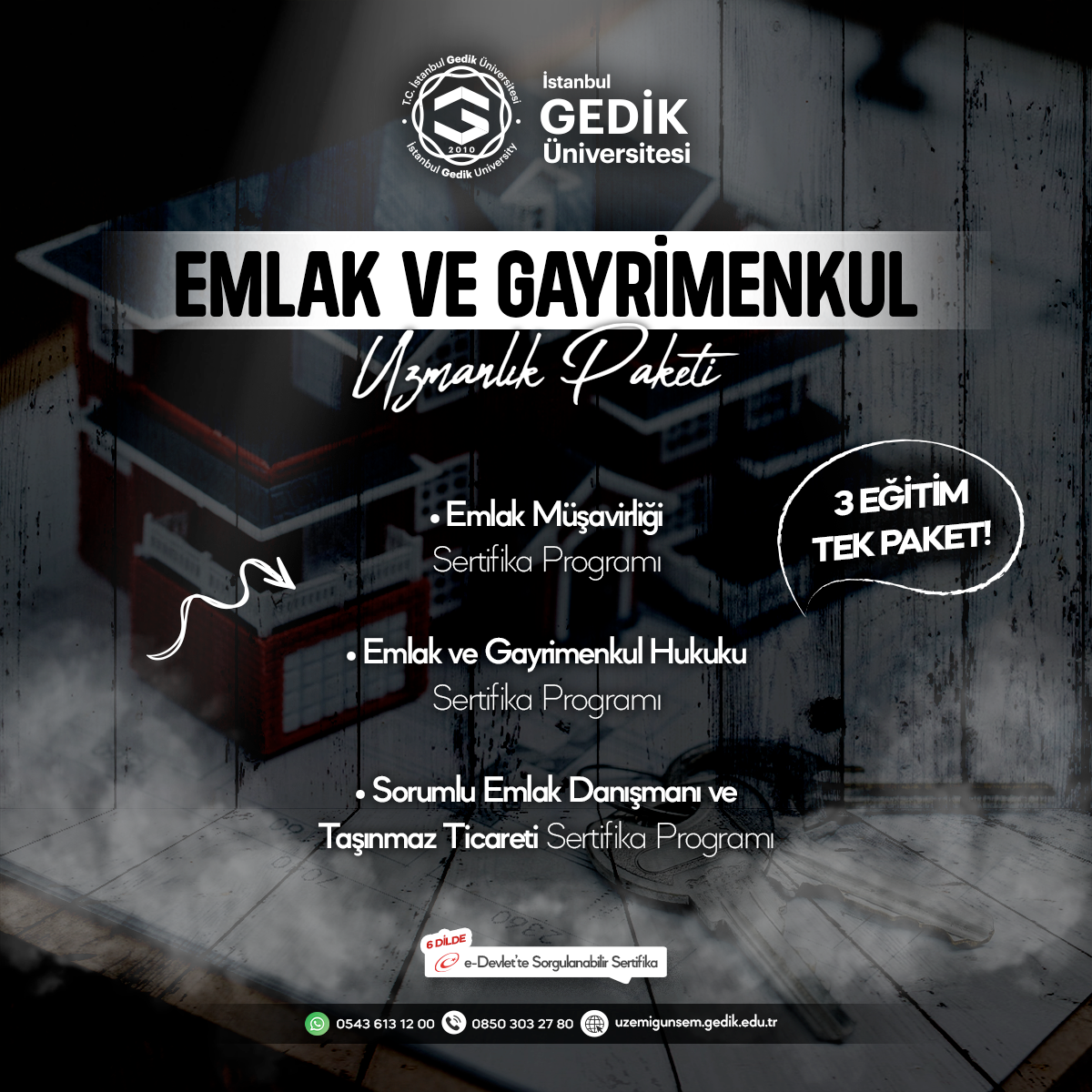 Emlak ve Gayrimenkul Uzmanlık Paketi