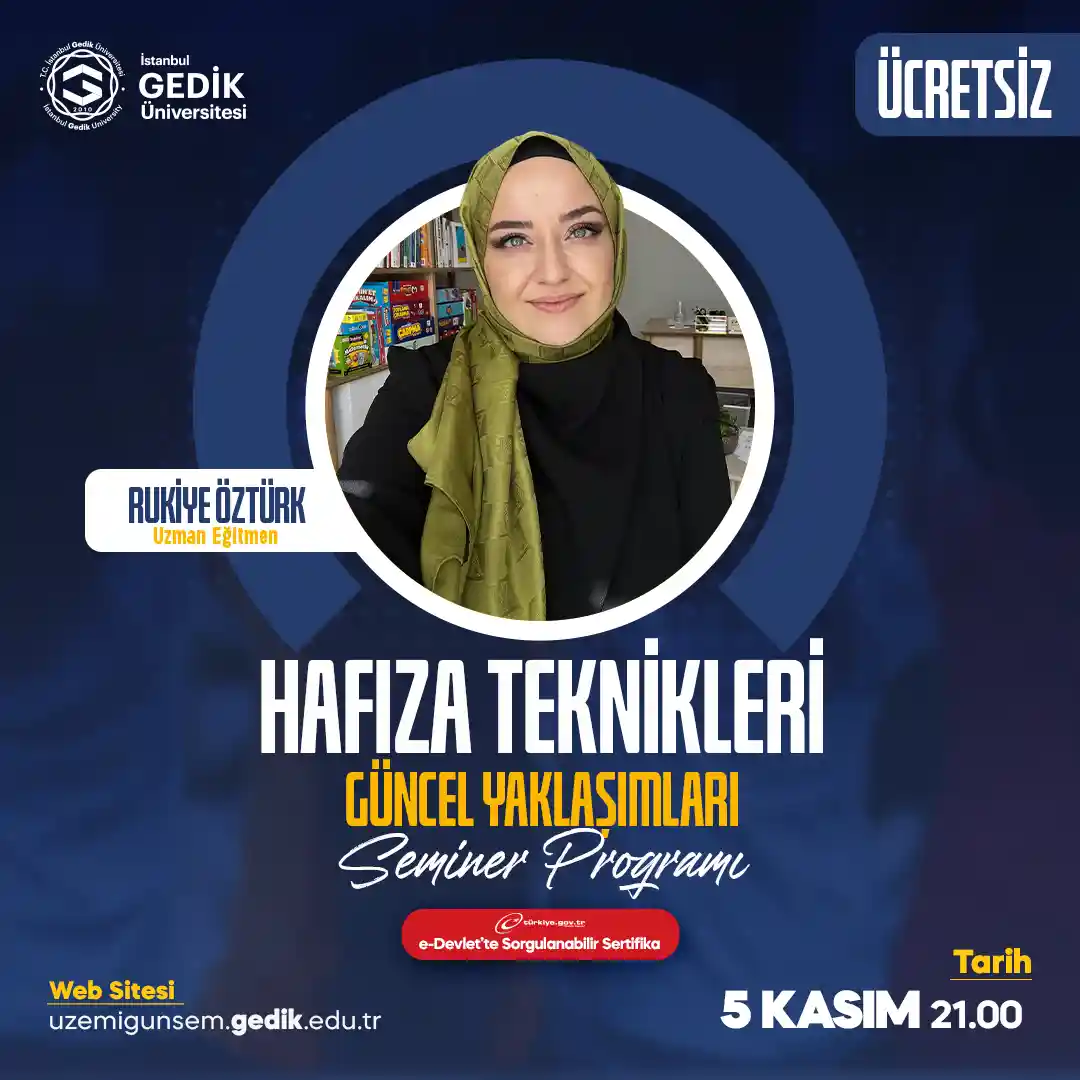 Hafıza Teknikleri Güncel Yaklaşımları Seminer Programı