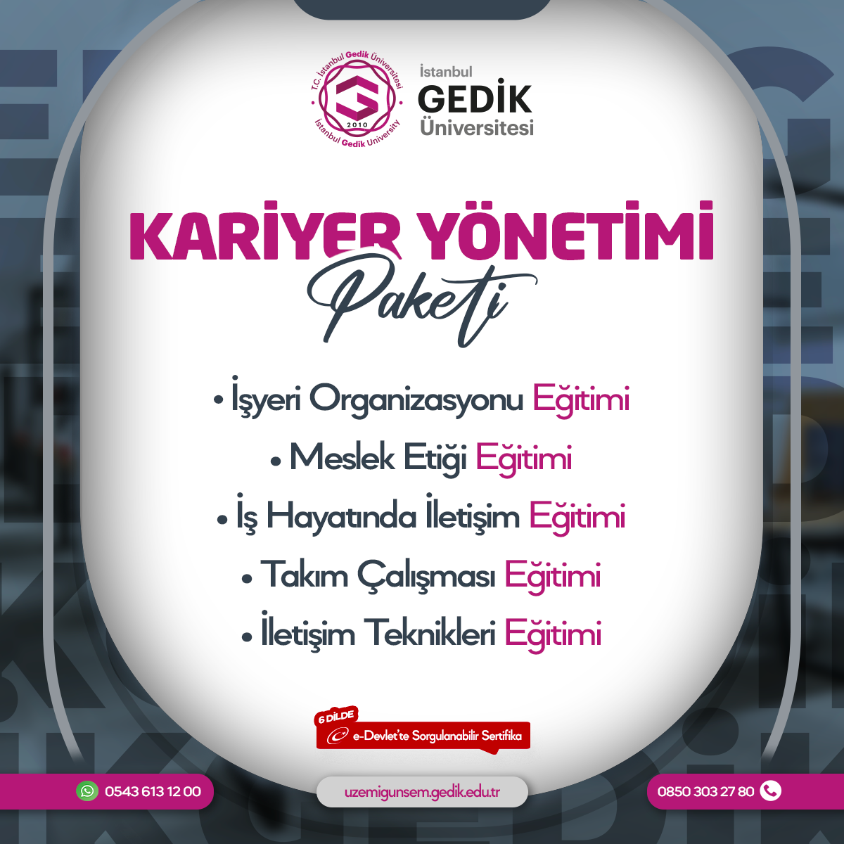 Kariyer Yönetimi Eğitim Programı