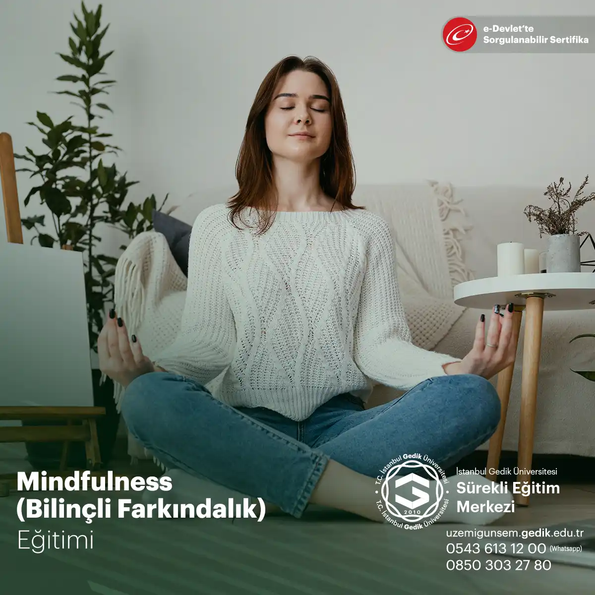 Mindfulness Eğitimi Sertifika Programı (Bilinçli Farkındalık)