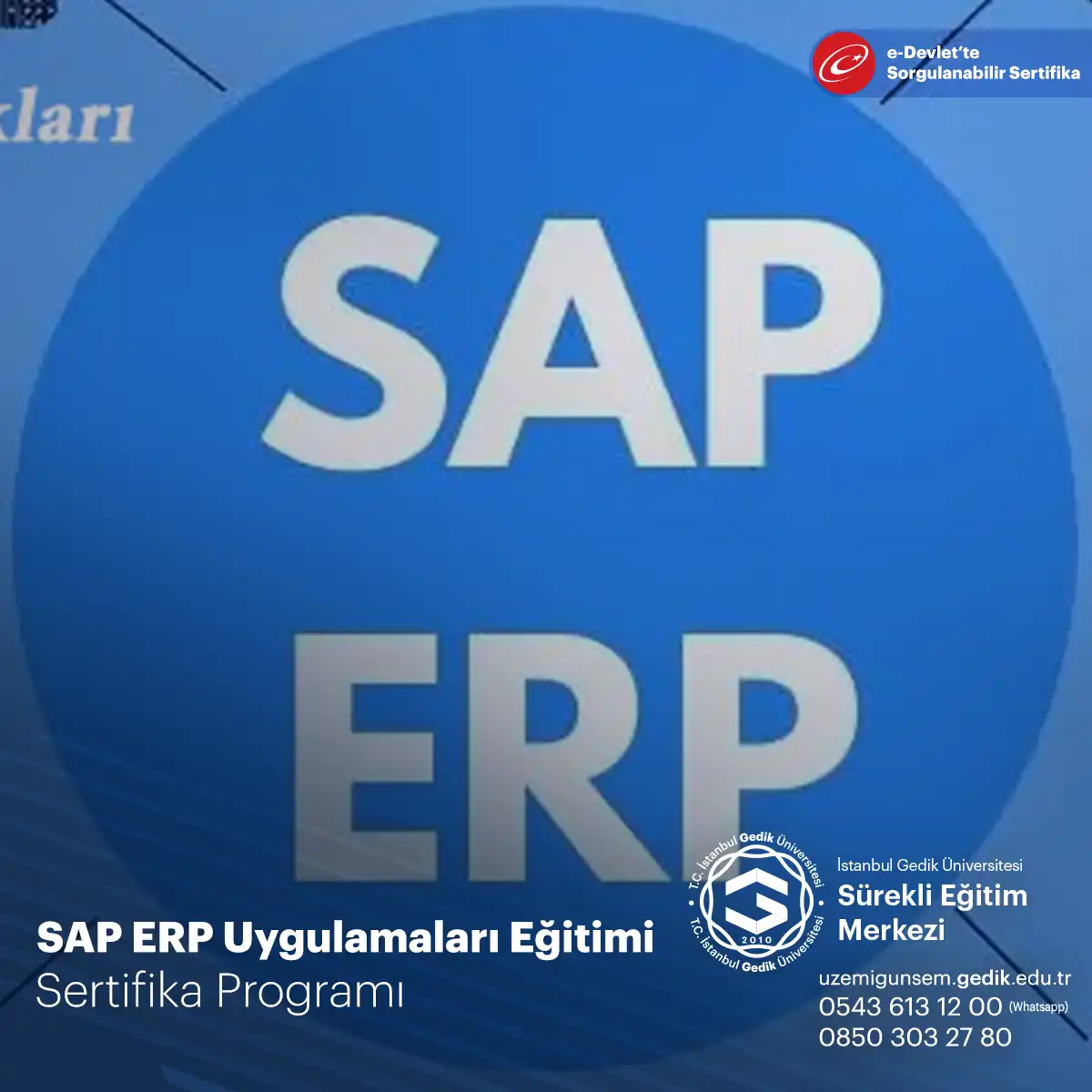 SAP ERP Uygulamaları Eğitimi