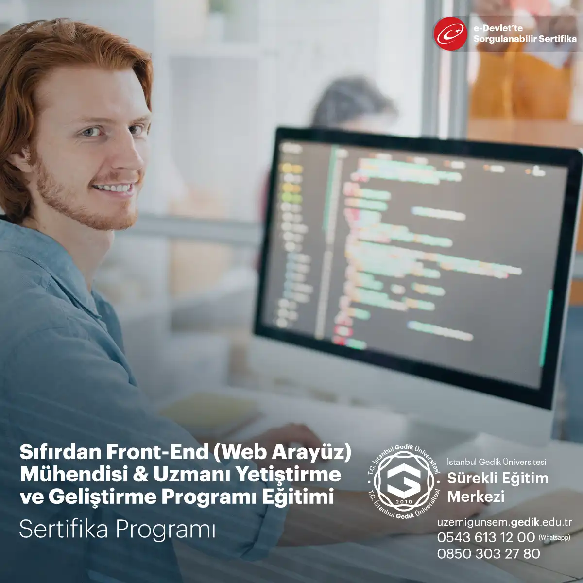 Sıfırdan Front-End (Web Arayüz) Mühendisi & Uzmanı Yetiştirme ve Geliştirme Programı Eğitimi