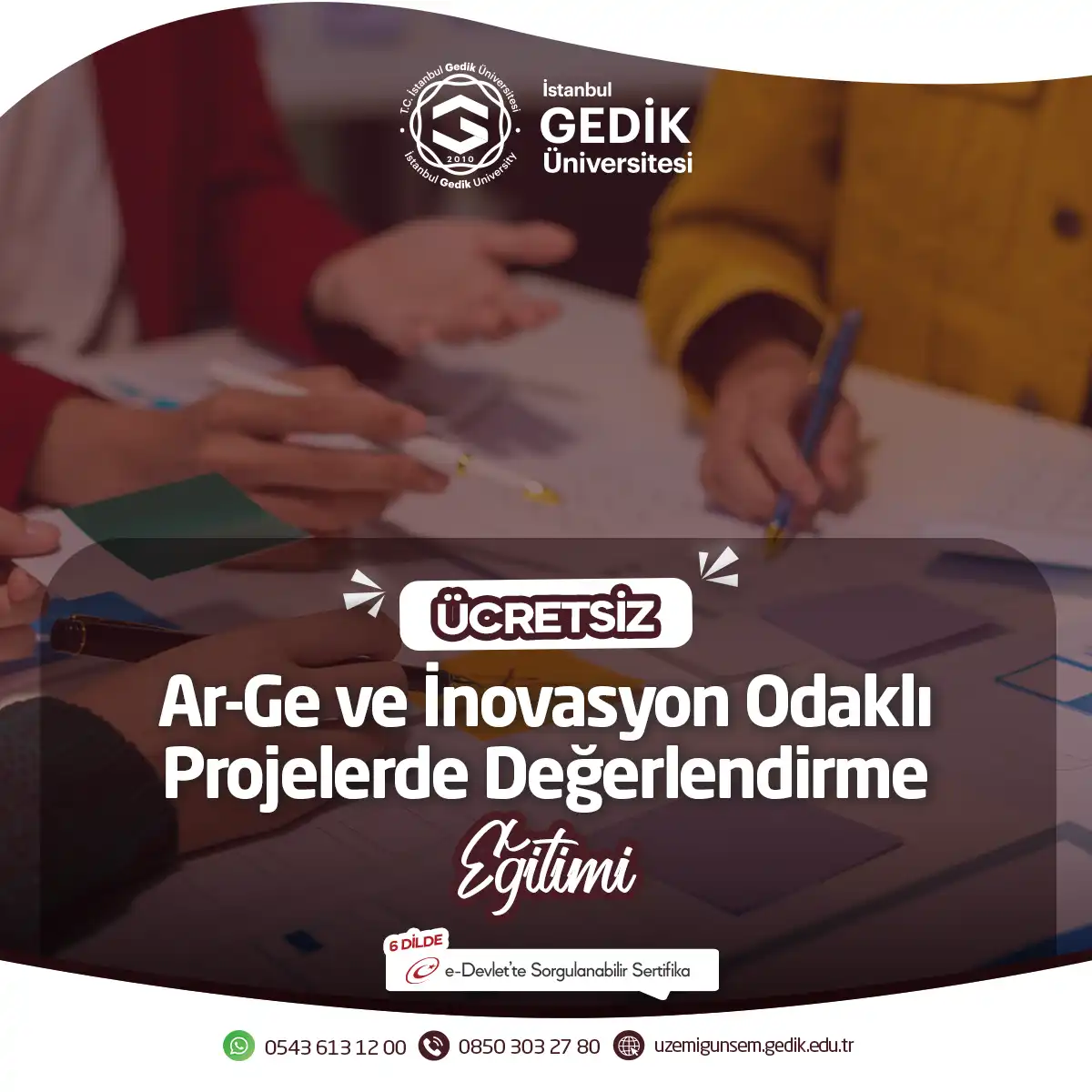 ÜCRETSİZ - Ar-Ge ve İnovasyon Odaklı Projelerde Değerlendirme