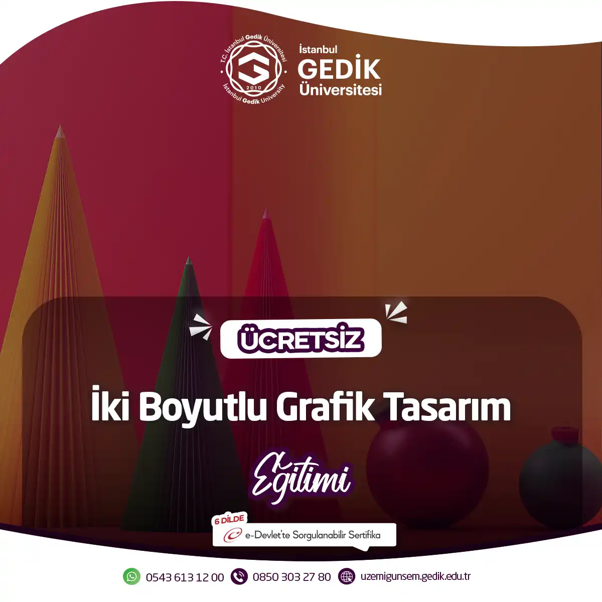 ÜCRETSİZ - İki Boyutlu Grafik Tasarım Eğitimi