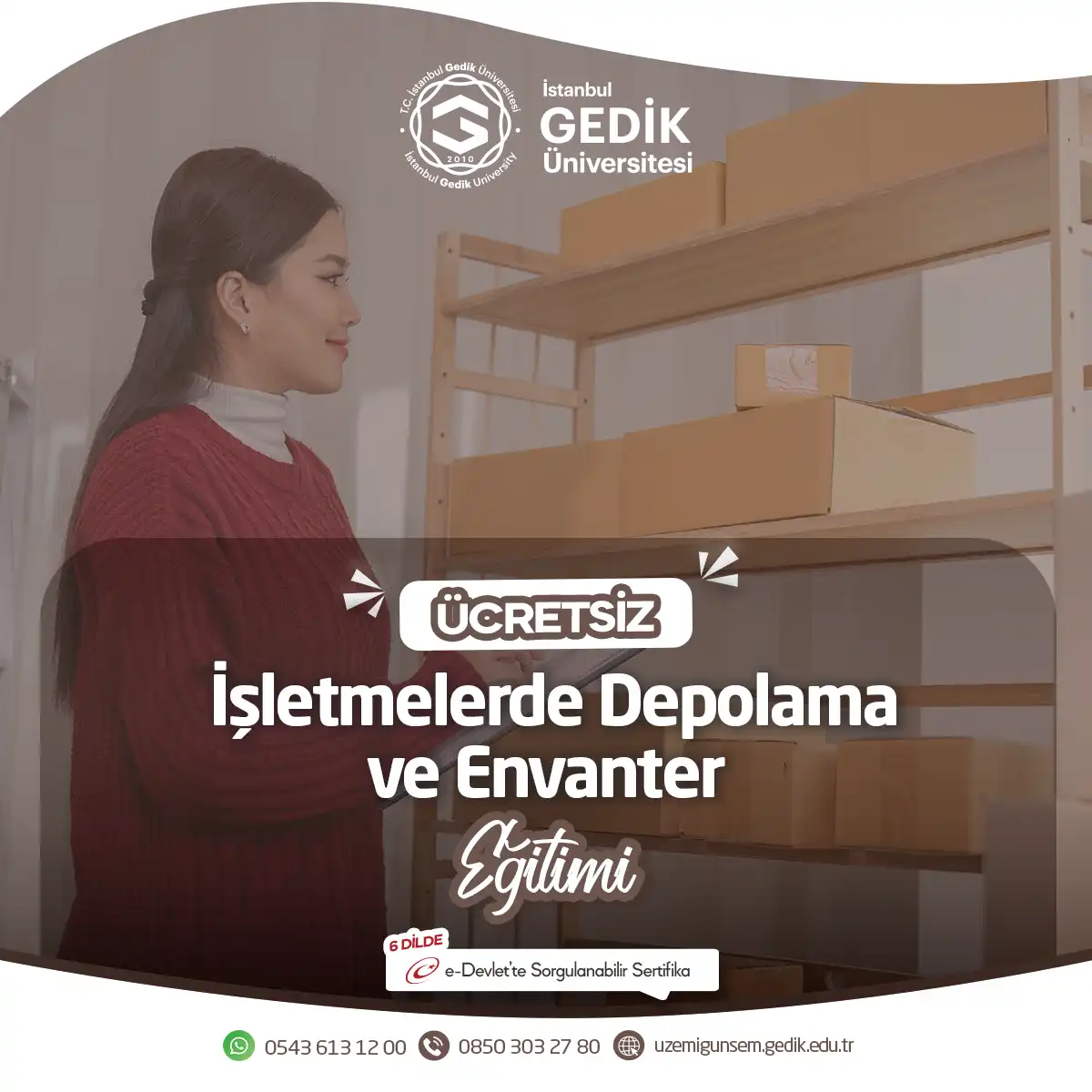 ÜCRETSİZ - İşletmelerde Depolama ve Envanter Eğitimi