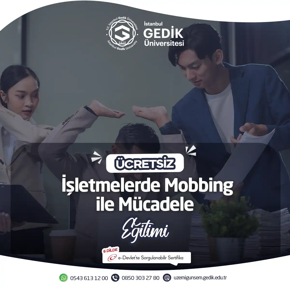 ÜCRETSİZ - İşletmelerde Mobbing ile Mücadele Eğitimi