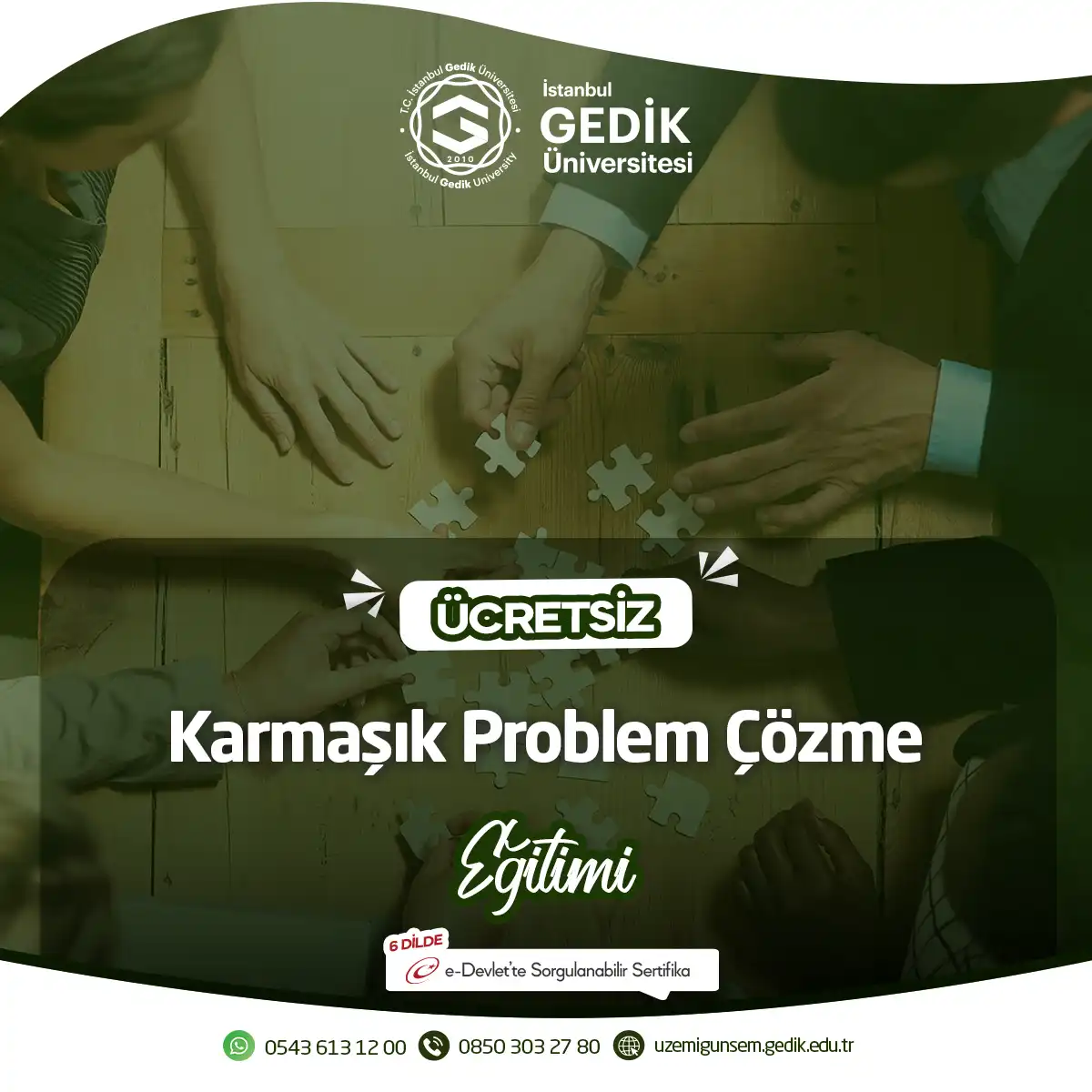 ÜCRETSİZ - Karmaşık Problem Çözme Eğitimi