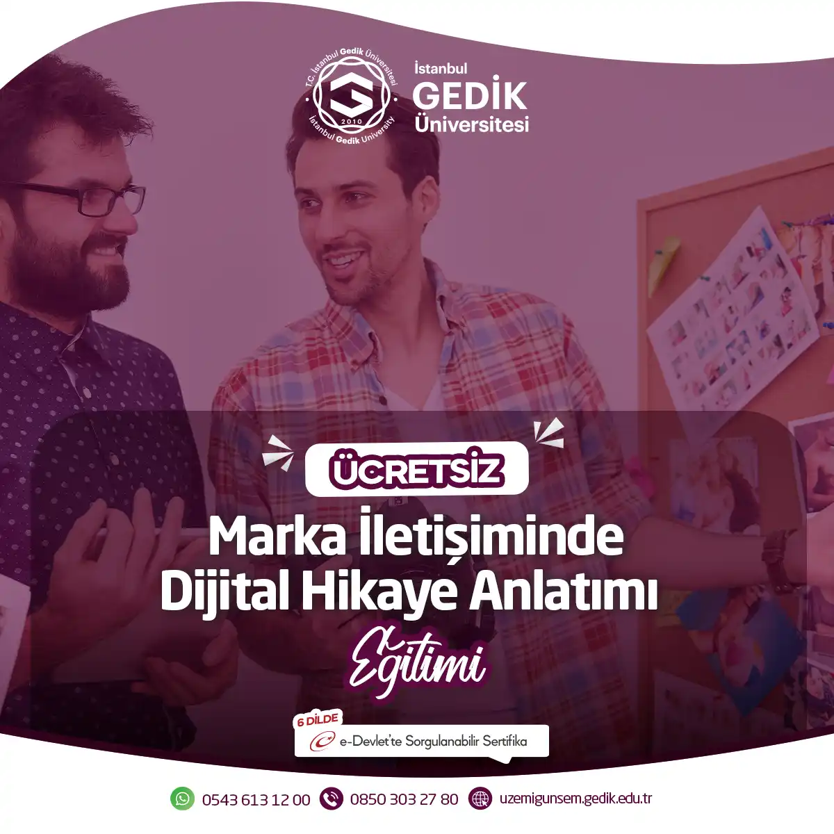 ÜCRETSİZ - Marka İletişiminde Dijital Hikaye Anlatımı Eğitimi