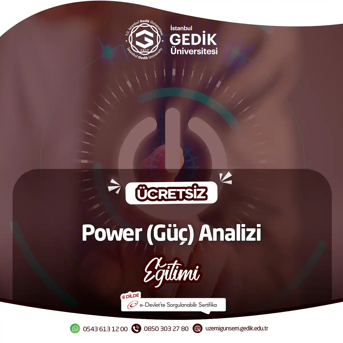 ÜCRETSİZ - Power (Güç) Analizi Eğitimi