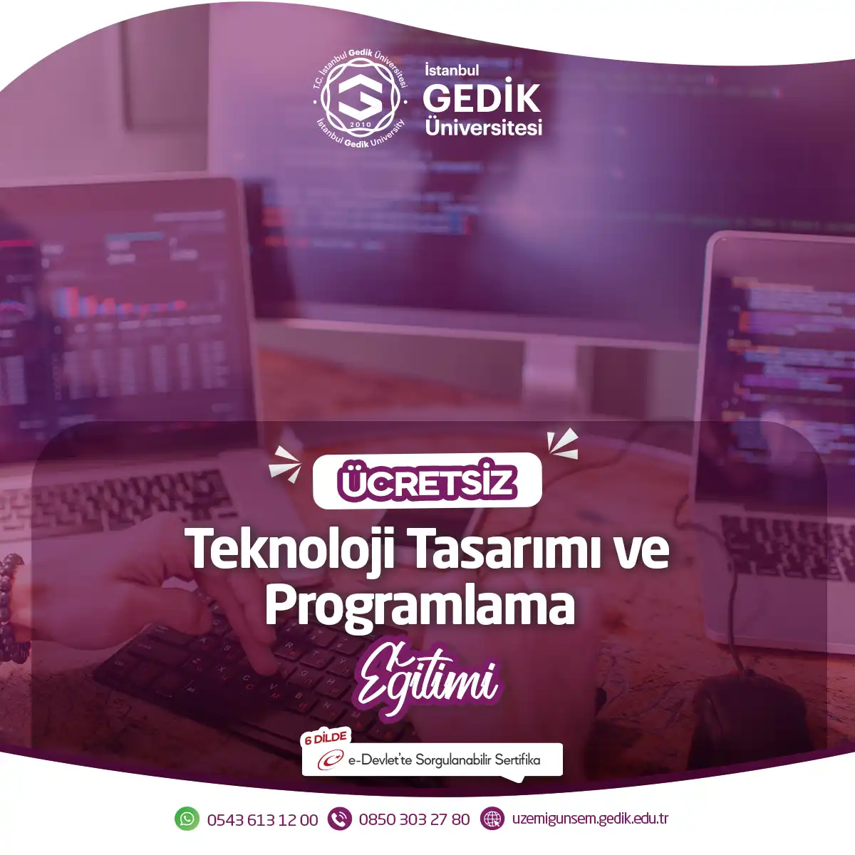 ÜCRETSİZ - Teknoloji Tasarımı ve Programlama Eğitimi