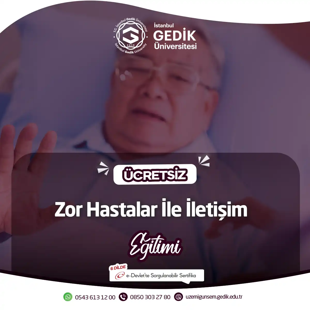 ÜCRETSİZ - Zor Hastalar İle İletişim Eğitimi