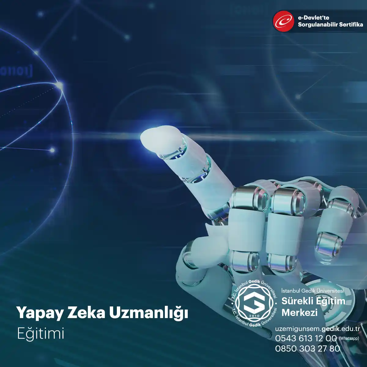 Yapay Zeka Uzmanlığı Eğitimi Sertifika Programı