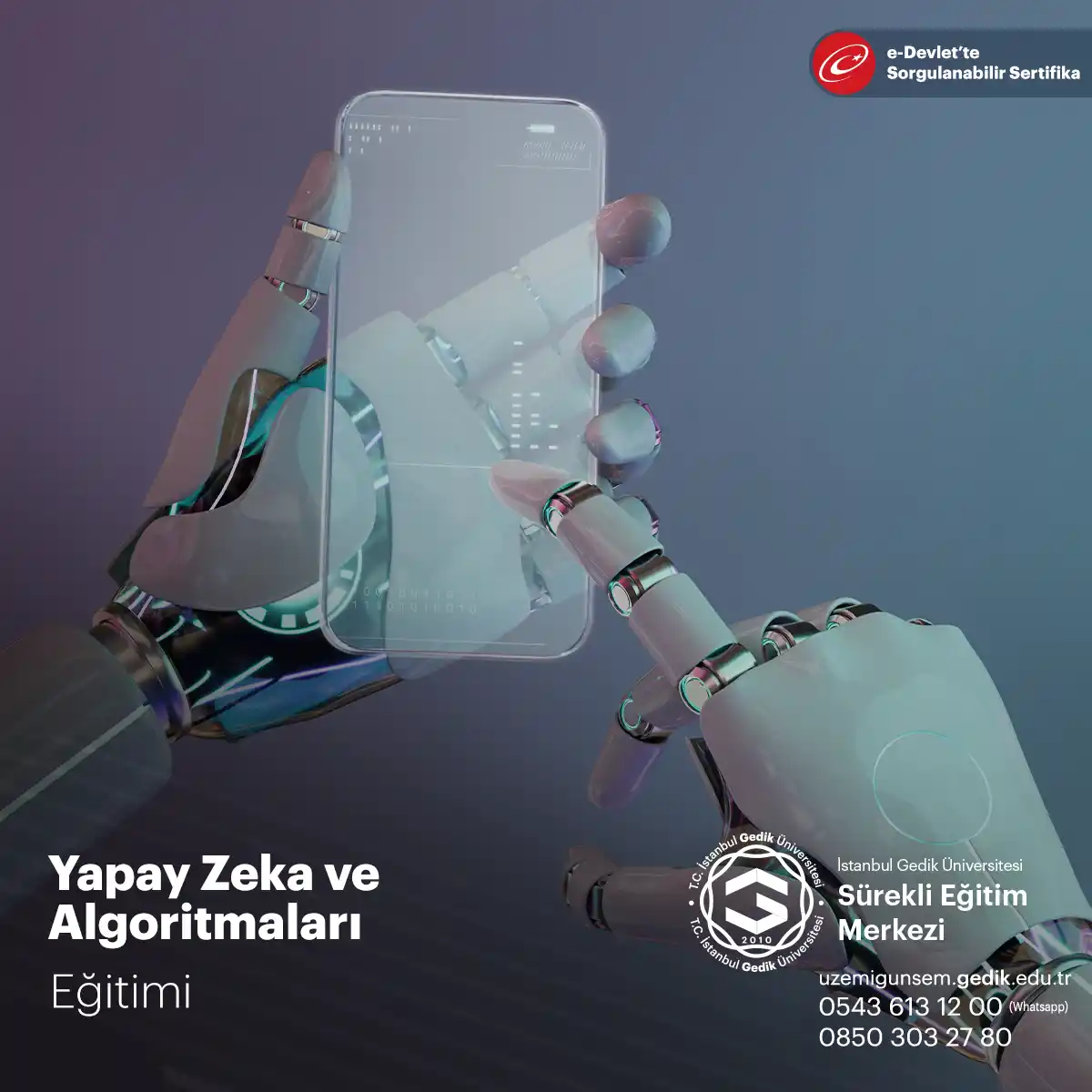 Yapay Zeka ve Algoritmaları Eğitimi Sertifika Programı