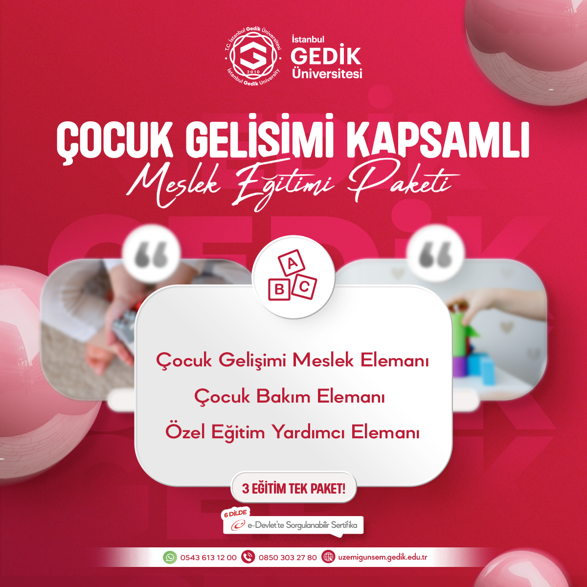 Çocuk Gelişimi Kapsamlı Meslek Eğitimi Paketi