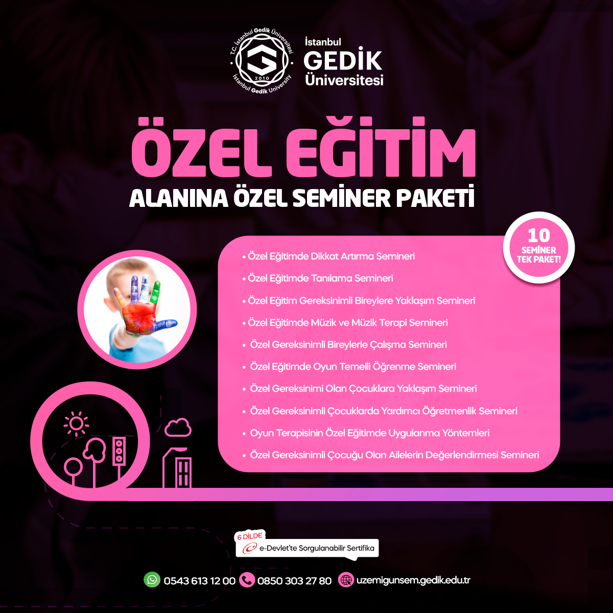 Özel Eğitim Alanına Özel Seminer Paketi