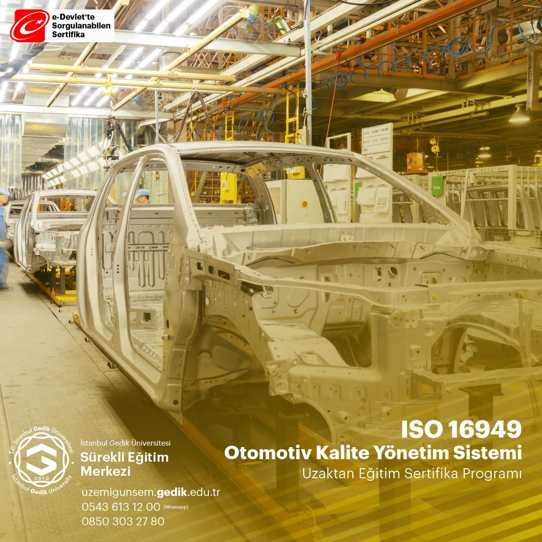 ISO 16949 Otomotiv Sertifikası