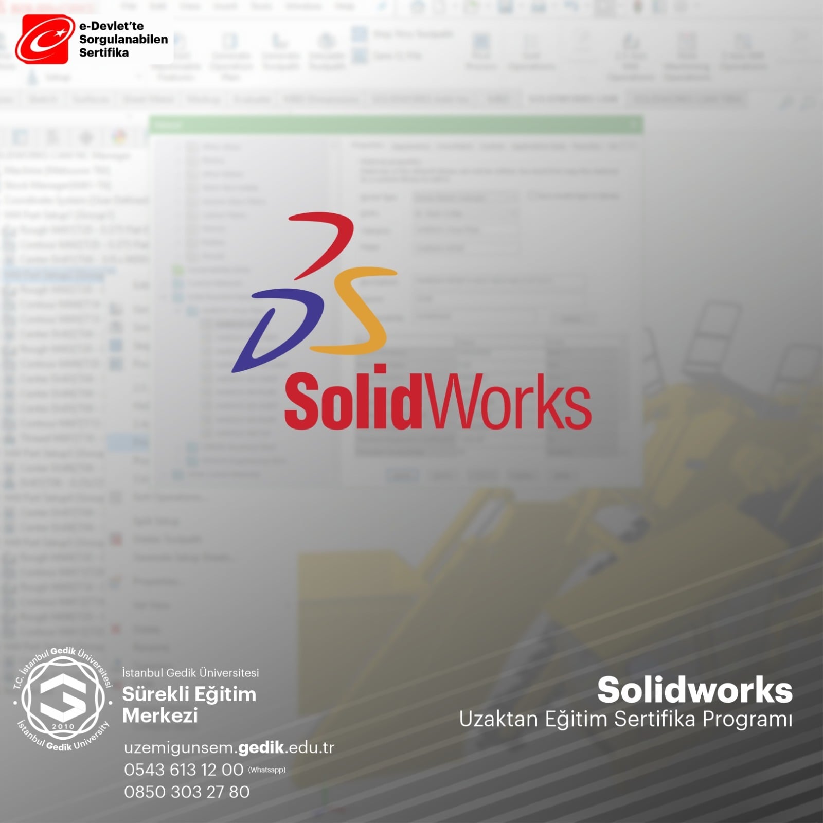 Solidworks Eğitimi 2021 Sertifika Programı