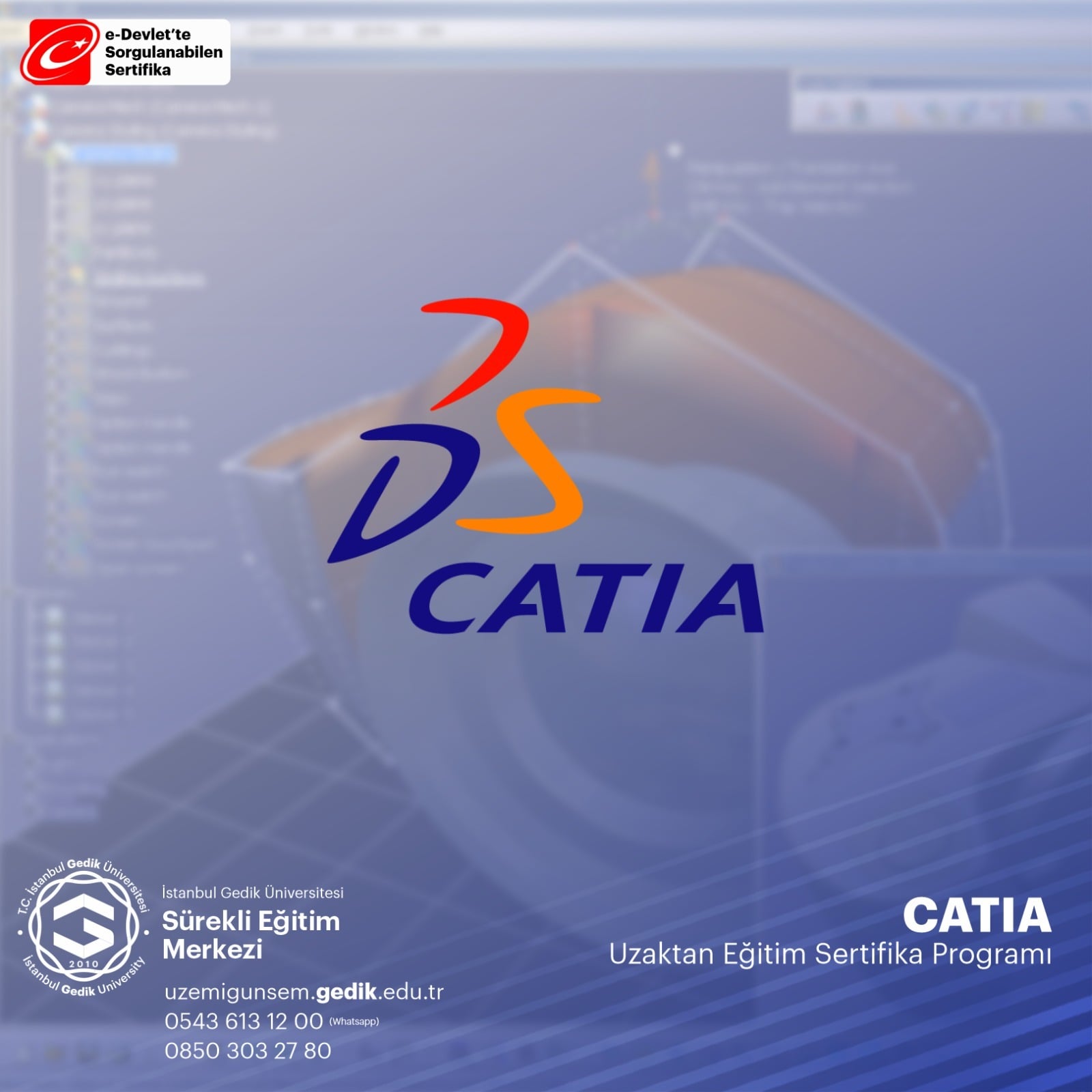 Catia V5R20 Eğitimi Sertifika Programı