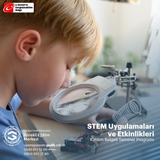 STEM (Science, Technology, Engineering, and Mathematics) alanı, bilim, teknoloji, mühendislik ve matematik gibi disiplinlerin kesişim noktasında bulunmaktadır.
