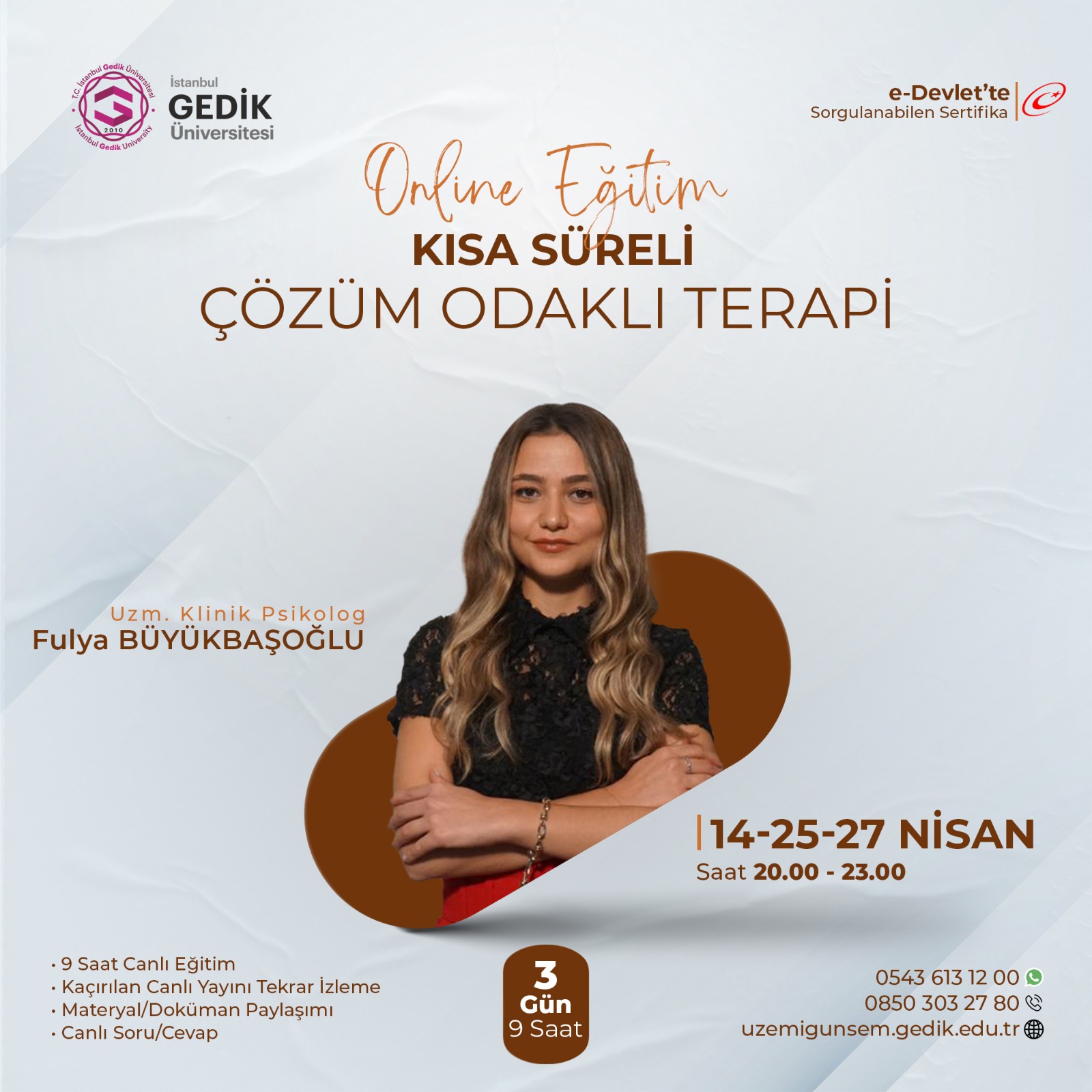 Kısa Süreli Çözüm Odaklı Terapi Sertifika Programı