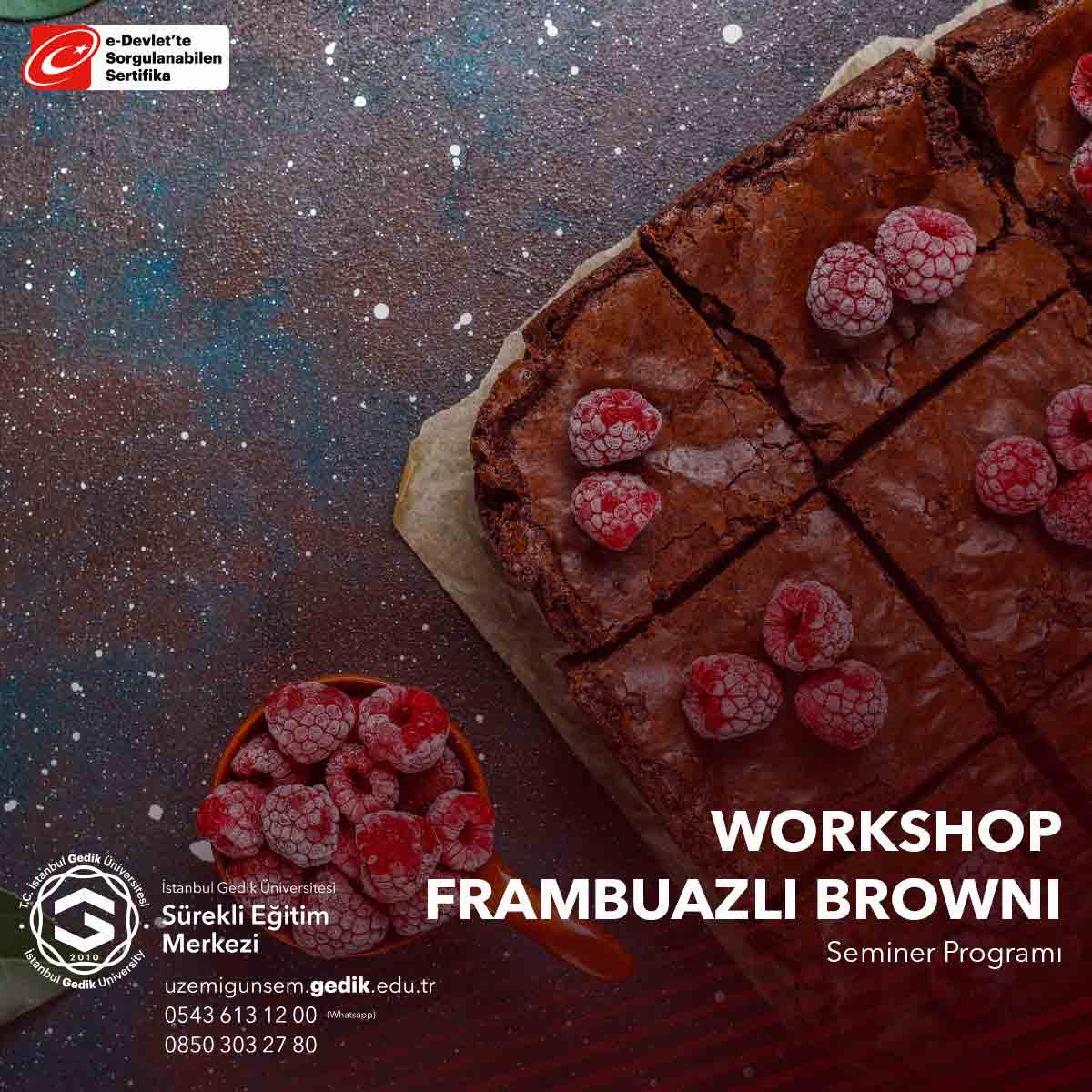 Workshop - Frambuazlı Brownie