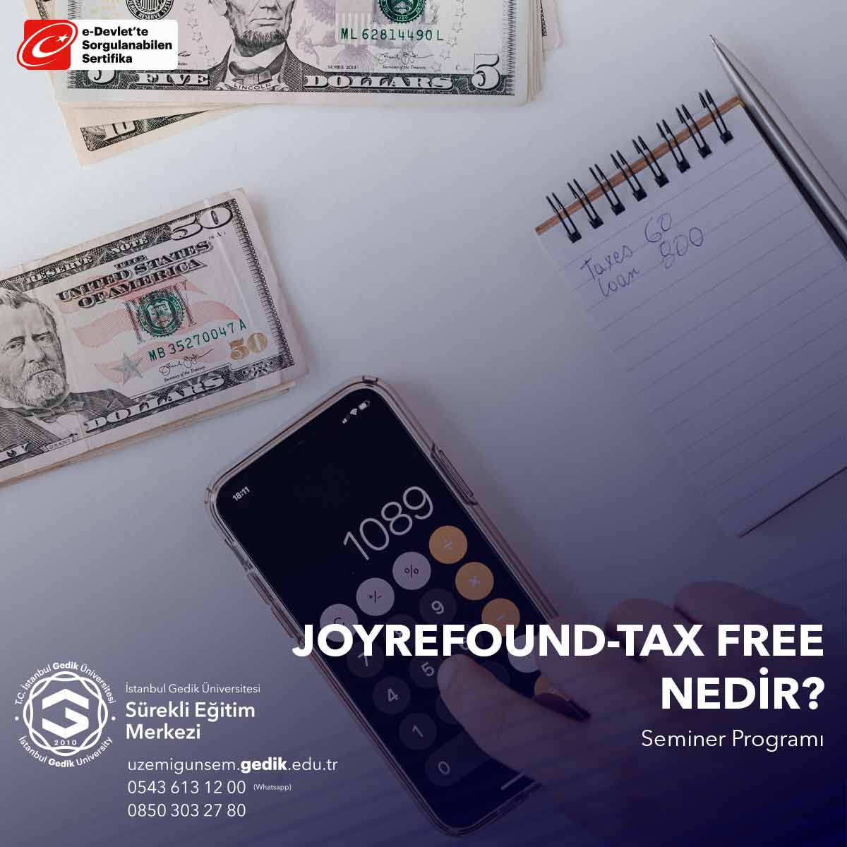 Joyrefound - Tax Free  Semineri