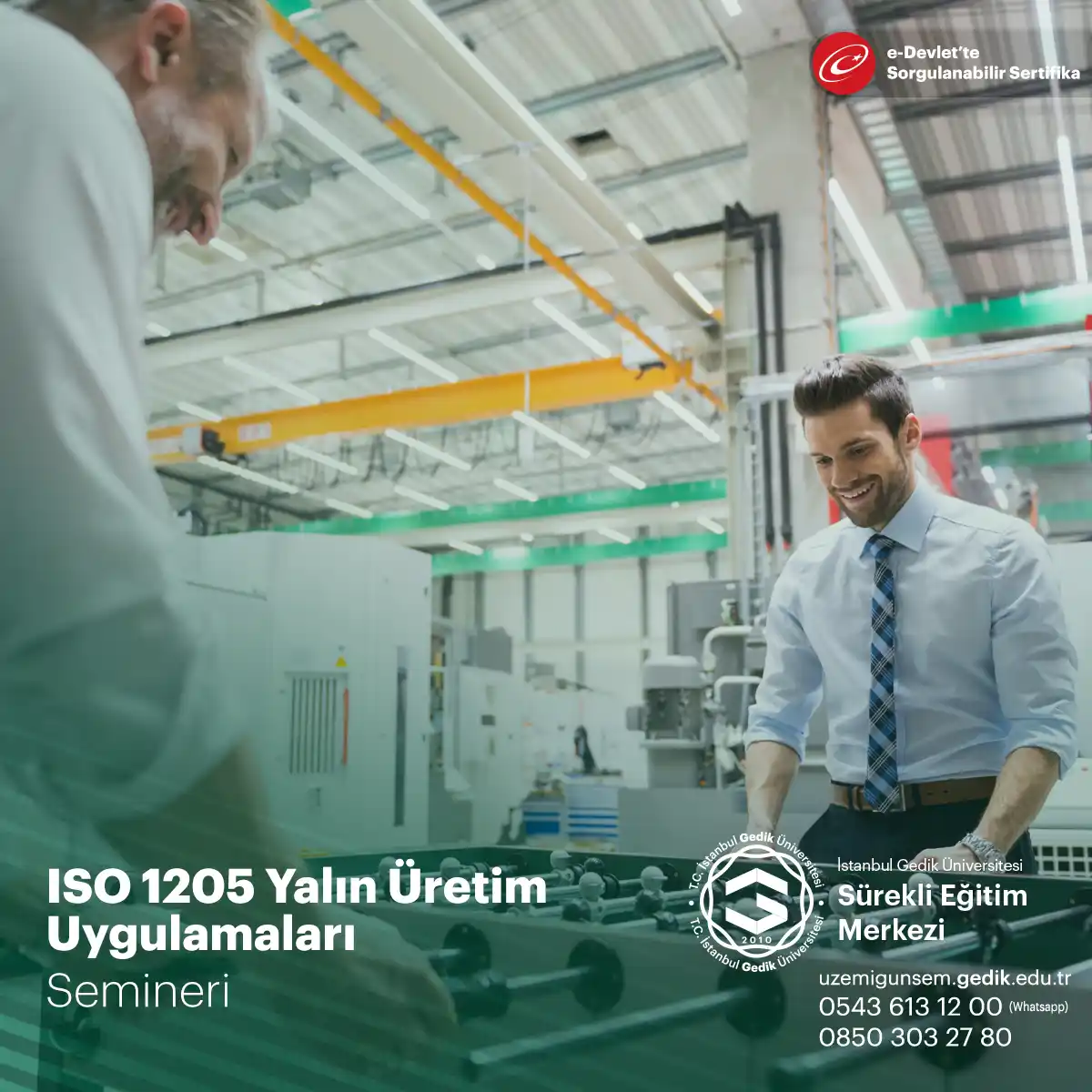 İşletmelerin üretim süreçlerini optimize etmek ve israfı azaltmak için ISO 1205 standardının yalın üretim yaklaşımlarıyla nasıl entegre edileceği anlatılır.