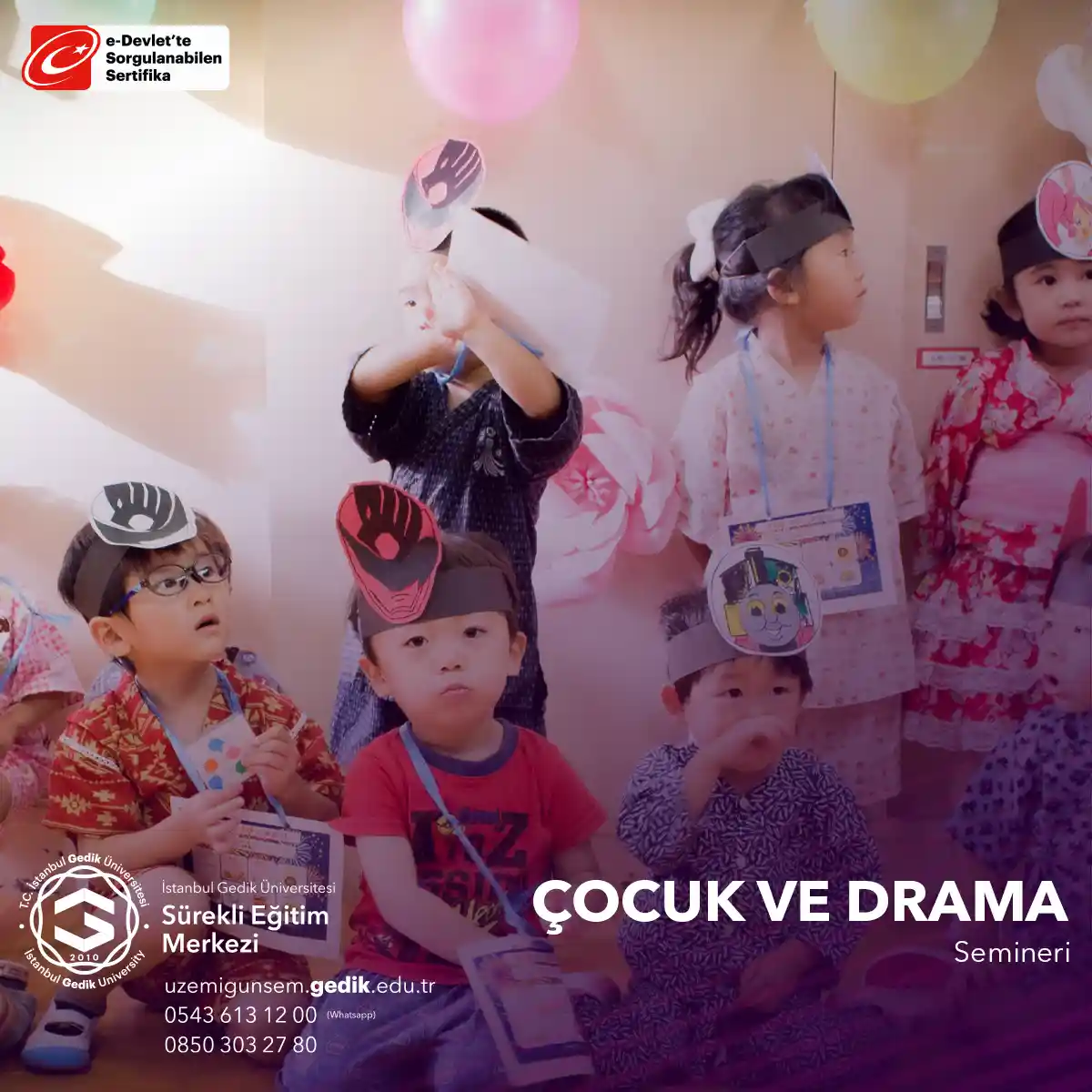 Bu seminer, drama sanatının çocukların gelişimine nasıl katkı sağlayabileceği ve öğrenme deneyimlerini nasıl zenginleştirebileceği konusunda bilgi sunar.