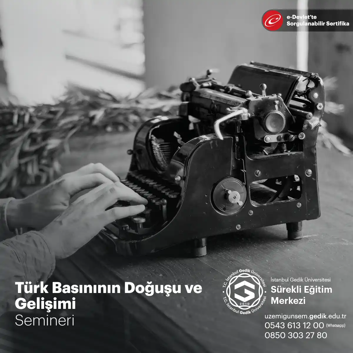 Türk Basınının Doğuşu ve Gelişimi Semineri, katılımcılara Türk gazeteciliğinin kökenlerini ve gelişimini anlama fırsatı sunan bir eğitim programıdır.