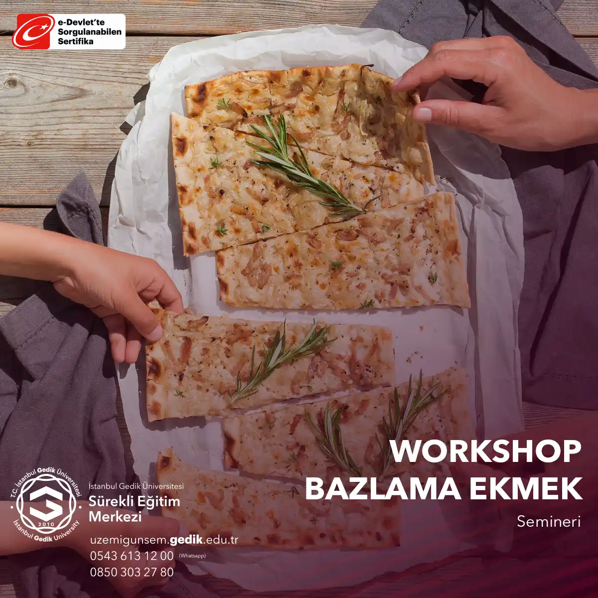 Bazlama ekmek yapımı workshop'u, ekmek severlerin bir araya gelerek, geleneksel Türk mutfağının lezzetli bir ekmeği olan bazlamanın nasıl yapıldığını öğrenmek için düzenlenen interaktif bir etkinliktir.
