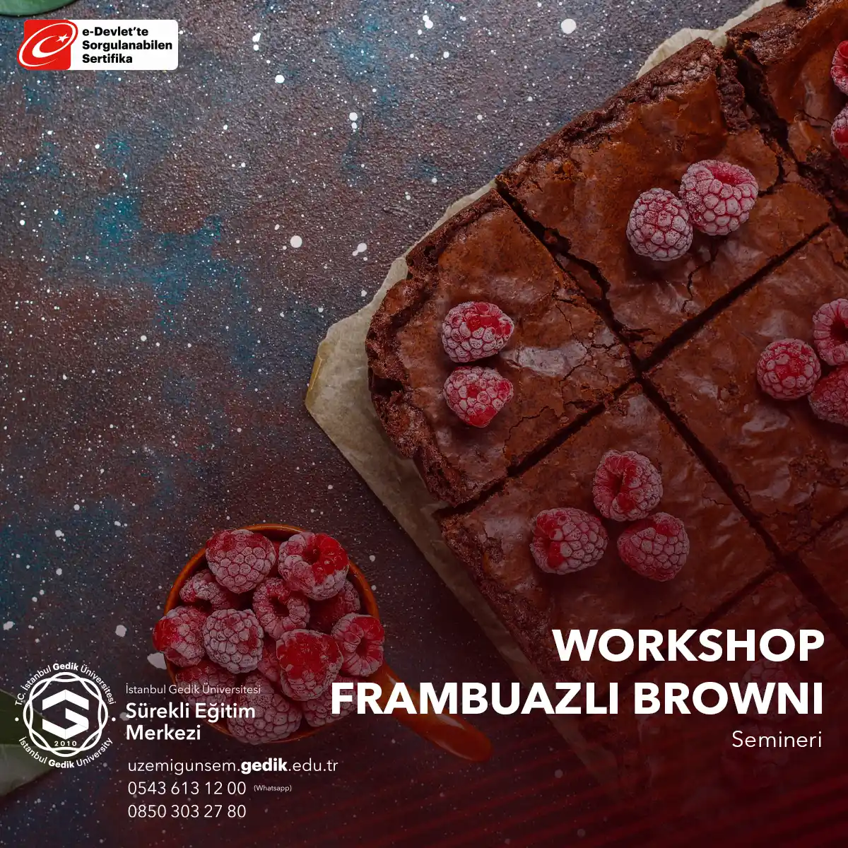 Workshop - Frambuazlı Brownie