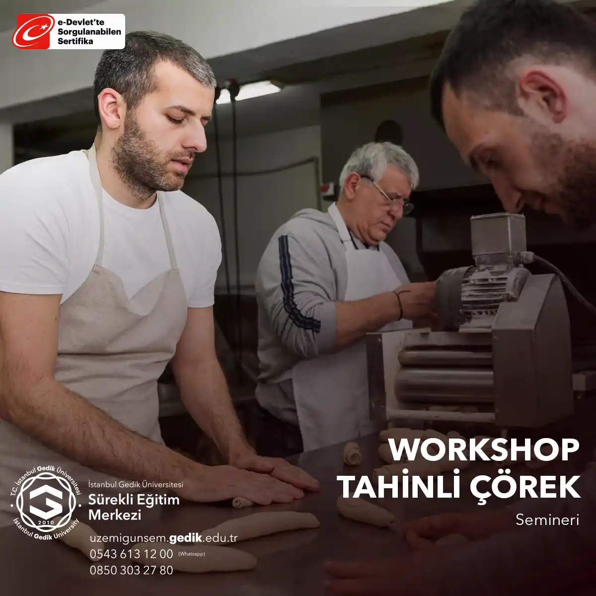 "Tahinli Çörek Workshop" katılımcılara tahinli çörek yapmayı öğretmeyi amaçlayan bir mutfak semineridir. 