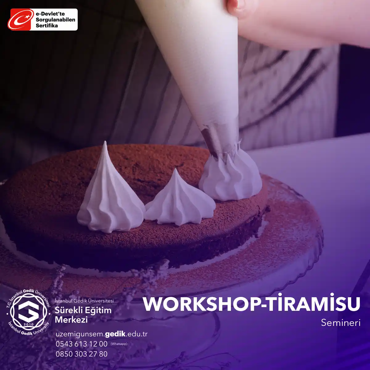 Tiramisu Semineri, İtalyan mutfağına ilgi duyan kişilere veya tatlı yapmayı öğrenmek isteyenlere yönelik keyifli bir eğitimdir. 